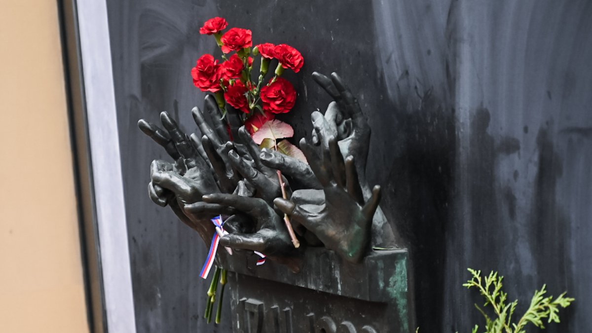 Připomínka 17. listopadu na Národní třídě v Praze (2024)