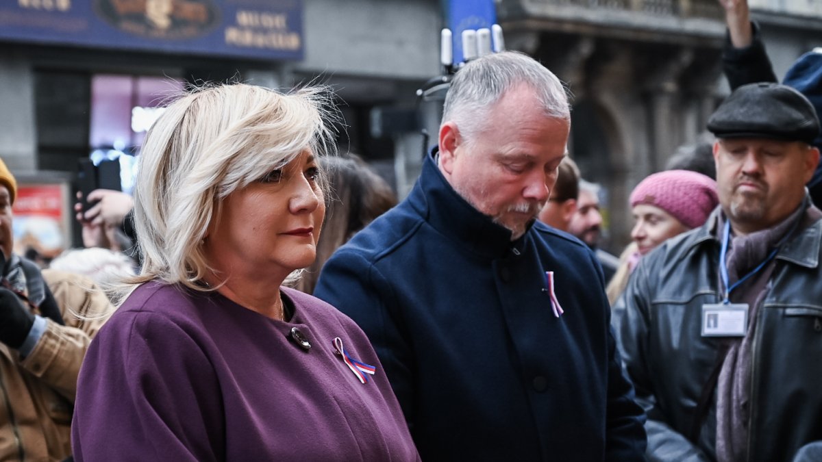 Připomínka 17. listopadu na Národní třídě v Praze (2024)