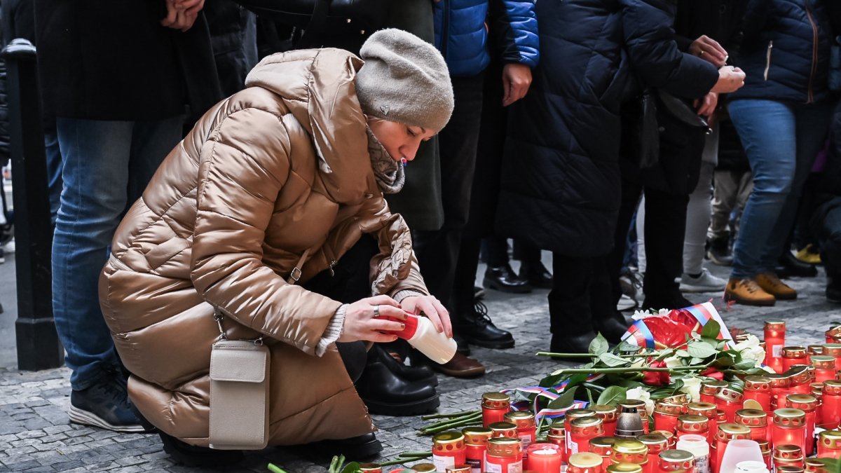 Připomínka 17. listopadu na Národní třídě v Praze (2024)