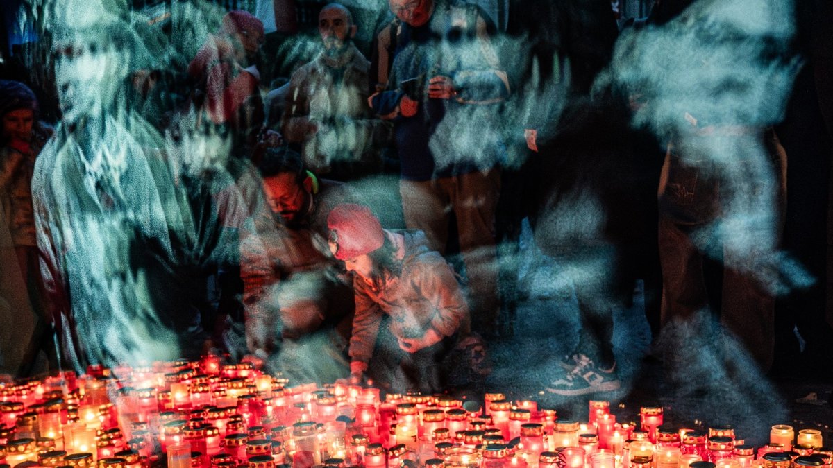 Připomínka 17. listopadu na Národní třídě v Praze (2024)