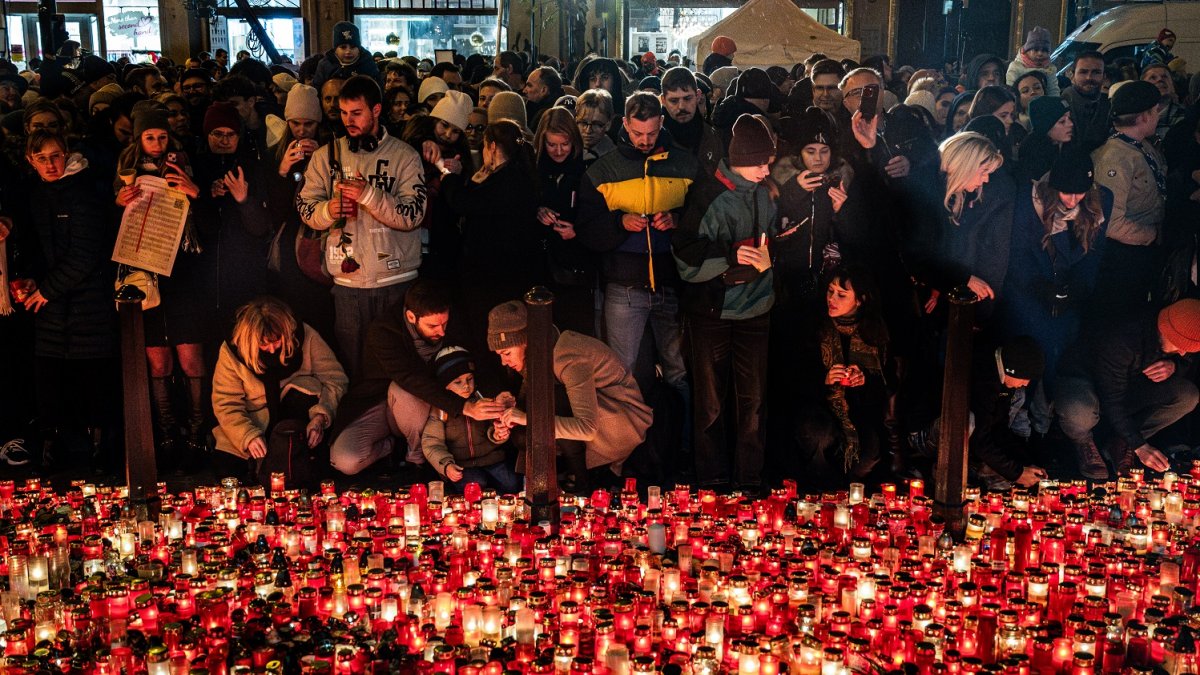 Připomínka 17. listopadu na Národní třídě v Praze (2024)