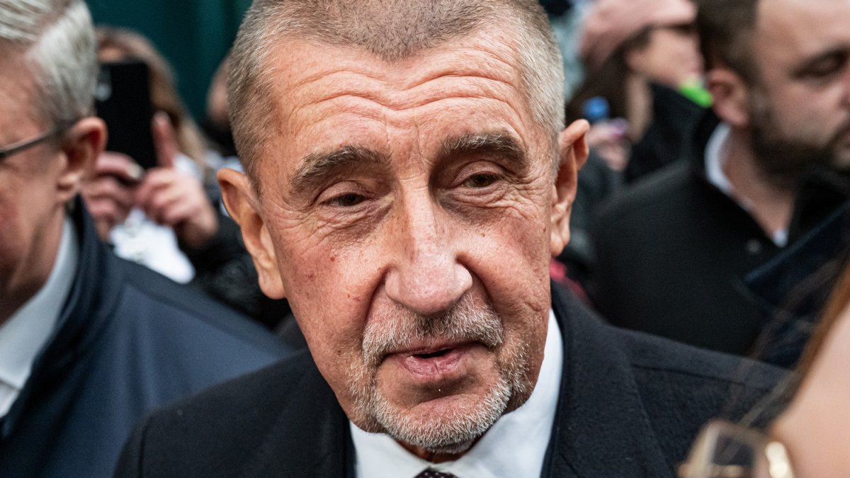 Andrej Babiš na Národní třídě během oslav 17. listopadu