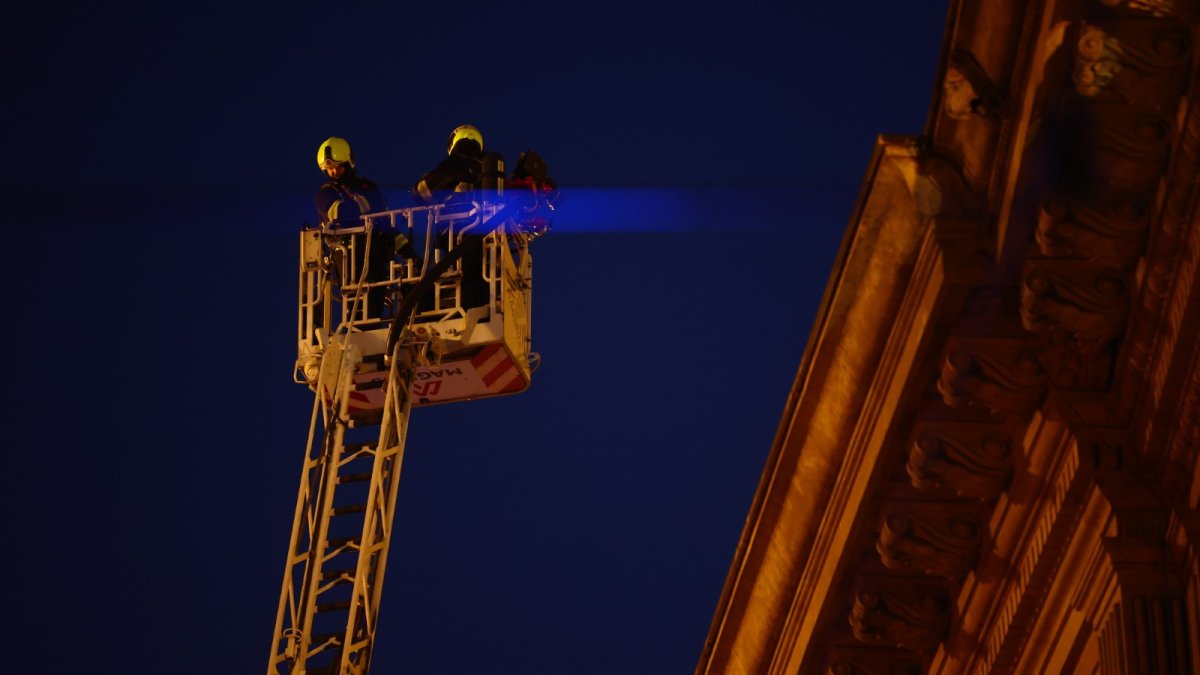 Požár v budově Národního divadla