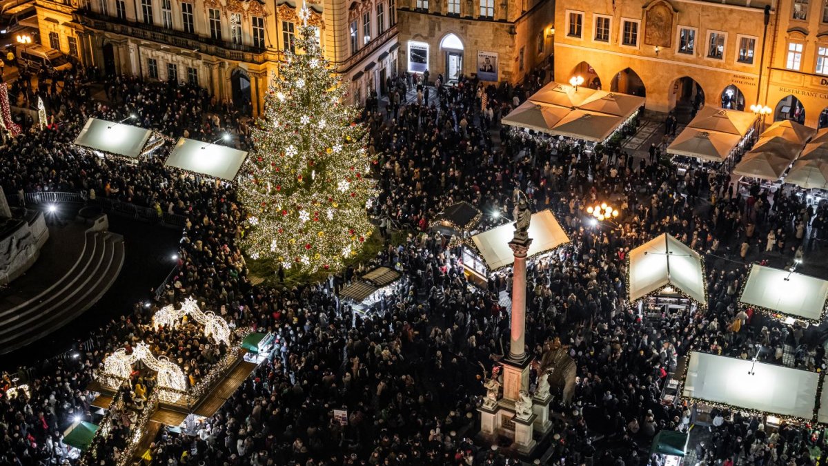 Vánoční trhy na Staroměstském náměstí v Praze 2024