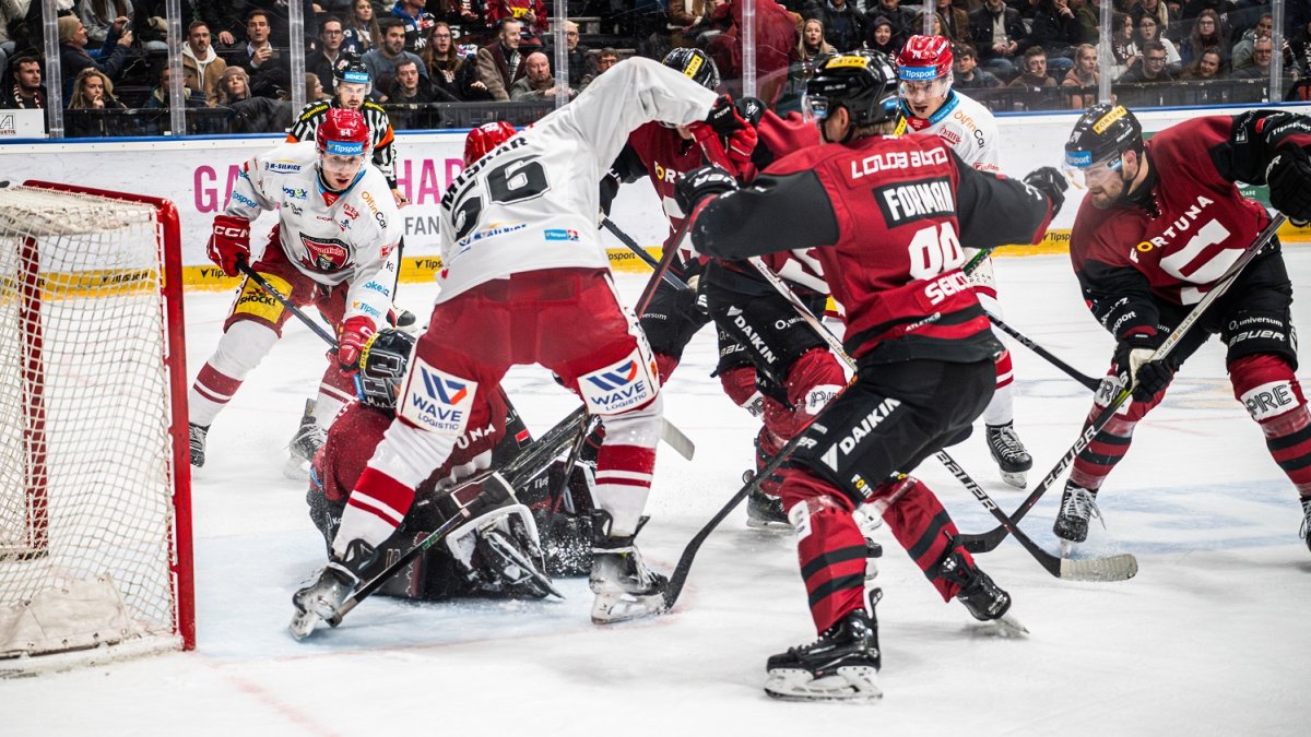 HC Sparta Praha v utkání proti Mountfieldu