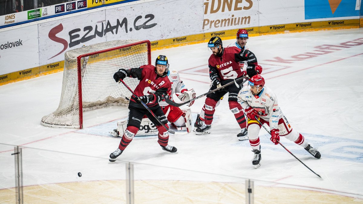 HC Sparta Praha v utkání proti Mountfieldu