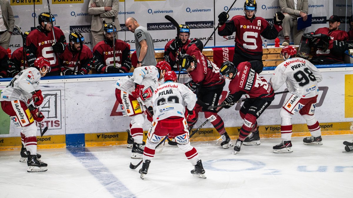 HC Sparta Praha v utkání proti Mountfieldu