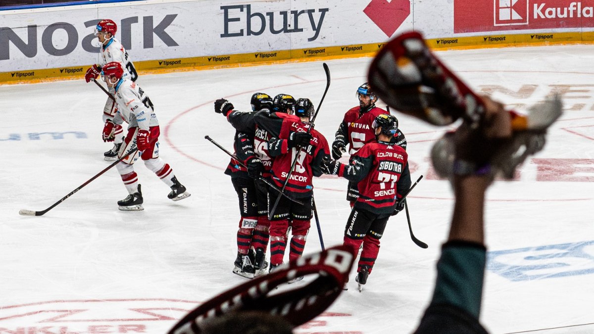HC Sparta Praha v utkání proti Mountfieldu