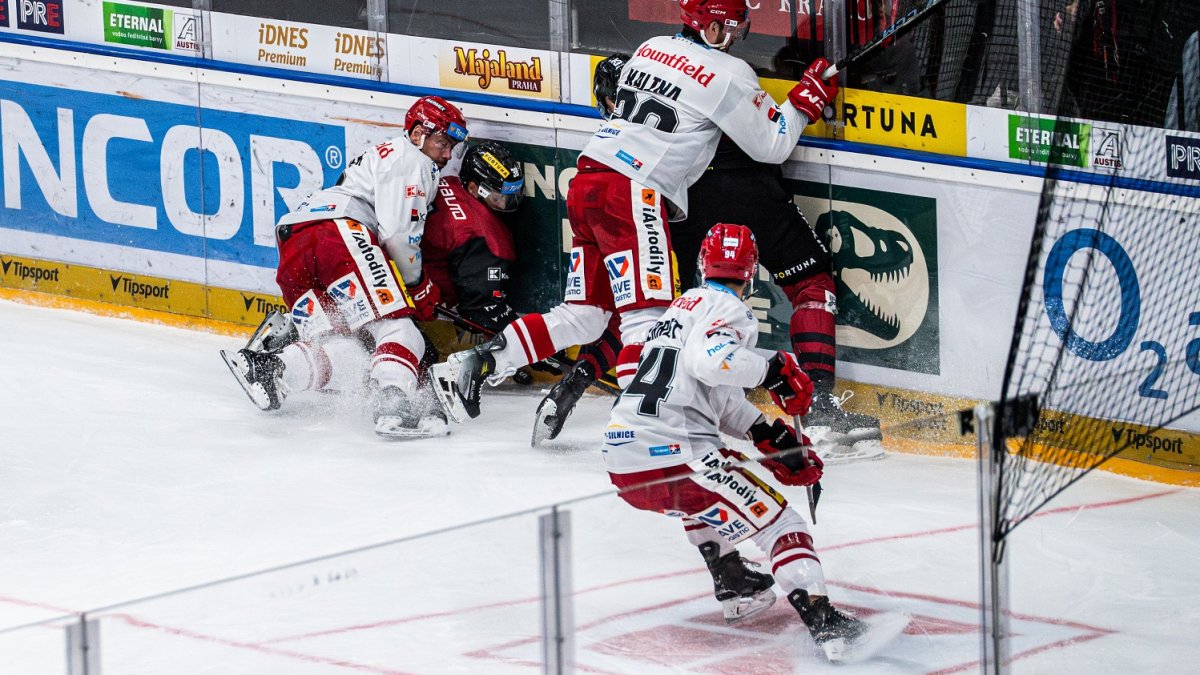 HC Sparta Praha v utkání proti Mountfieldu