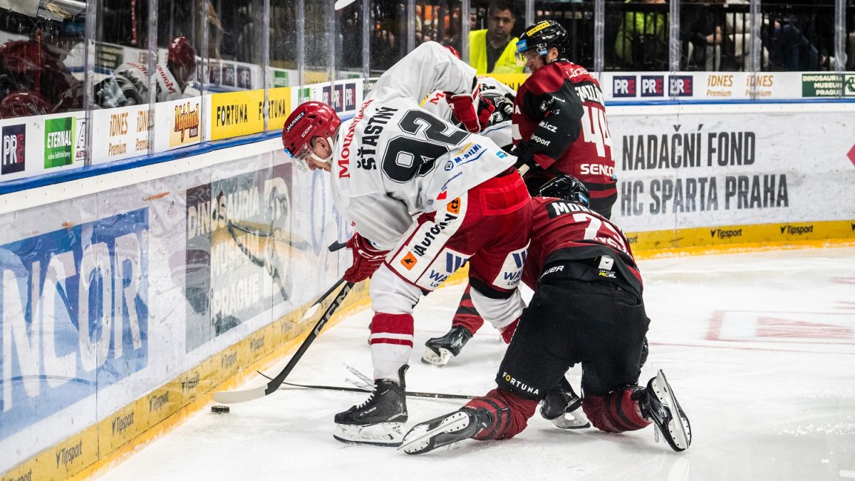 HC Sparta Praha v utkání proti Mountfieldu