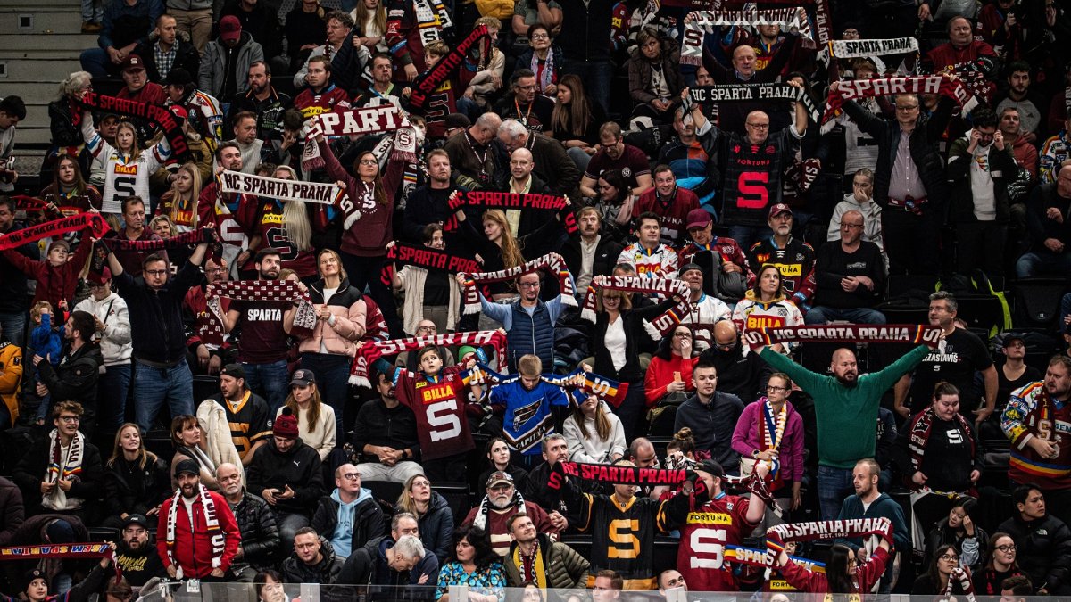 HC Sparta Praha v utkání proti Mountfieldu