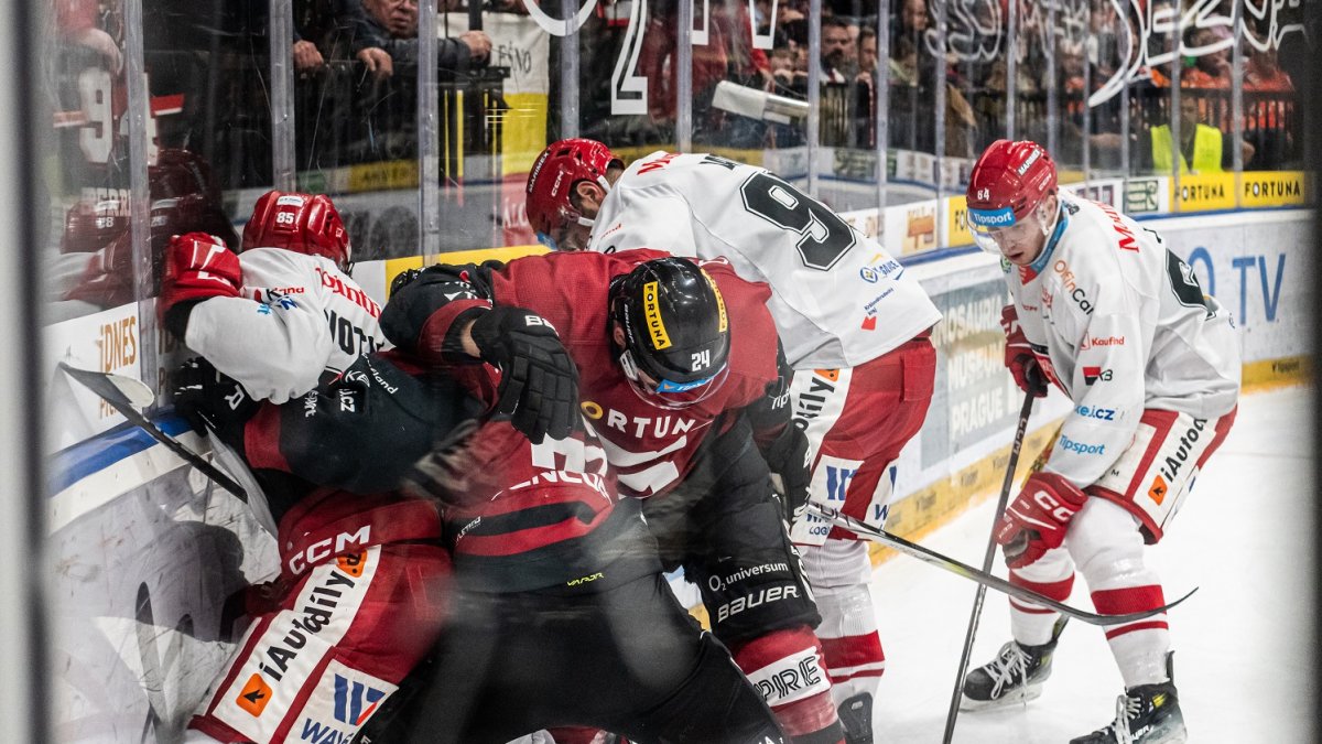 HC Sparta Praha v utkání proti Mountfieldu