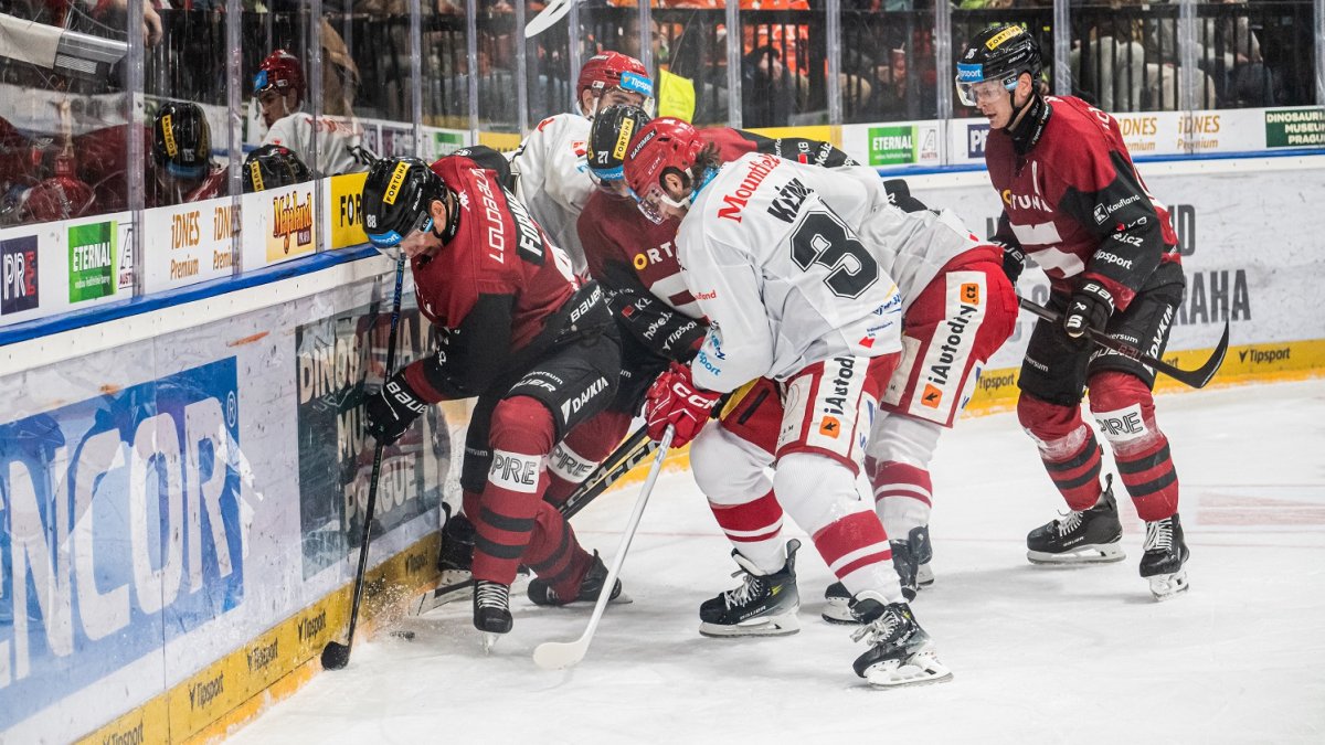 HC Sparta Praha v utkání proti Mountfieldu