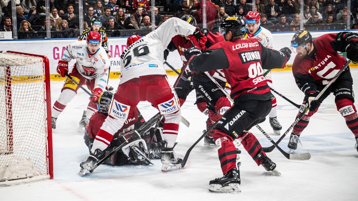 HC Sparta Praha v utkání proti Mountfieldu