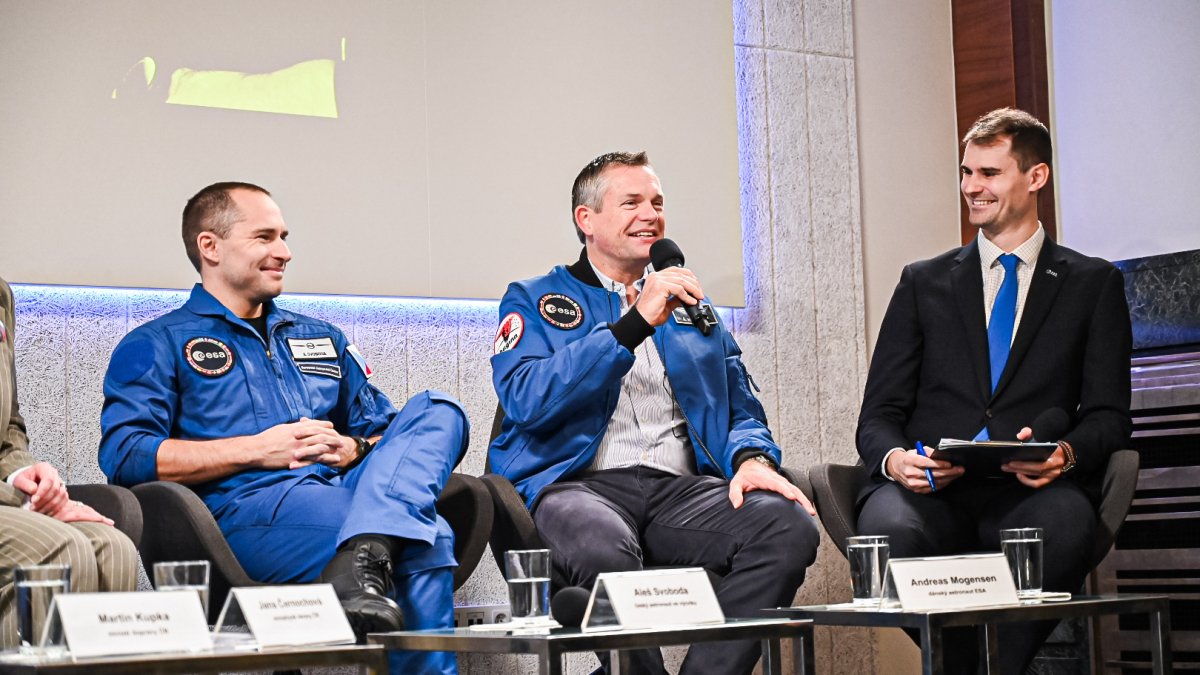 V Praze proběhla tisková konference s českým astronautem Alešem Svobodou. (18.12.2024)