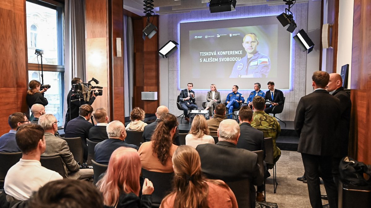 V Praze proběhla tisková konference s českým astronautem Alešem Svobodou. (18.12.2024)