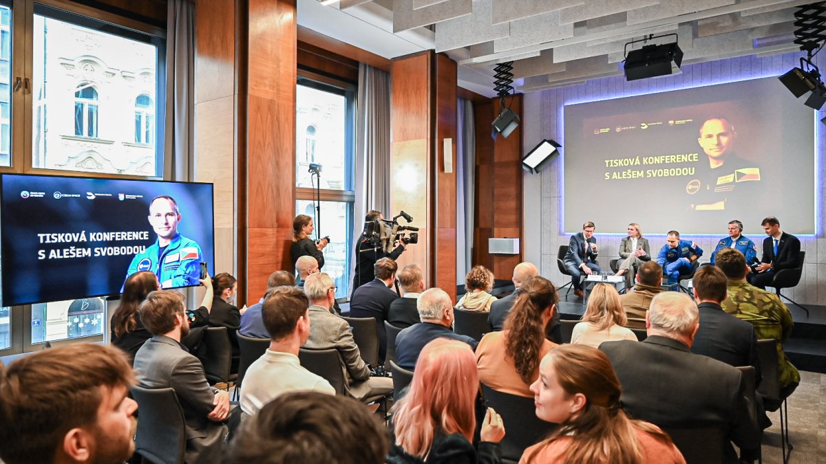 V Praze proběhla tisková konference s českým astronautem Alešem Svobodou. (18.12.2024)