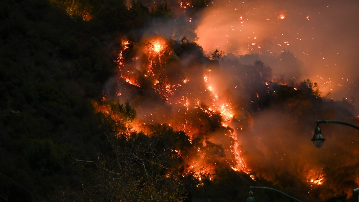 Požár v Kalifornii