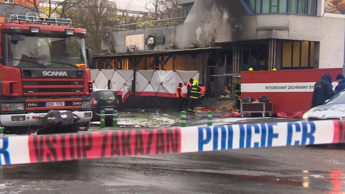 Tragický požár restaurace U Kojota v Mostě (12. ledna 2025)