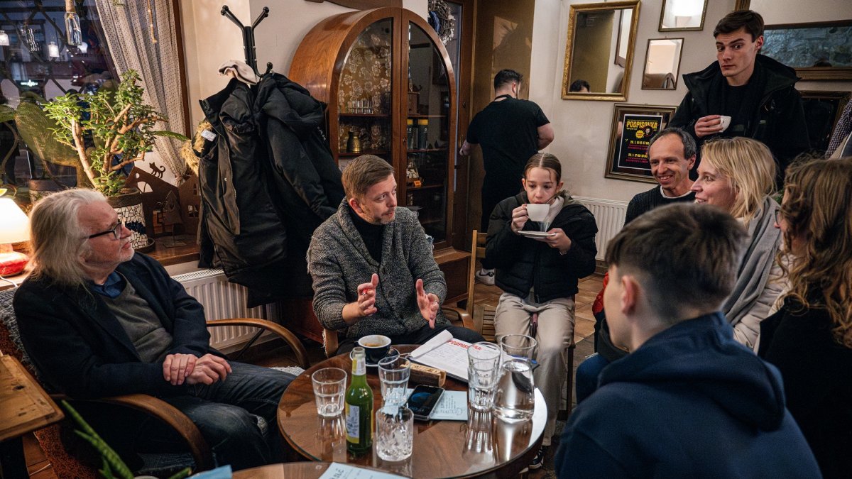 Vít Rakušan na setkání s příznivci v Brandýse nad Labem (20.1.2025)