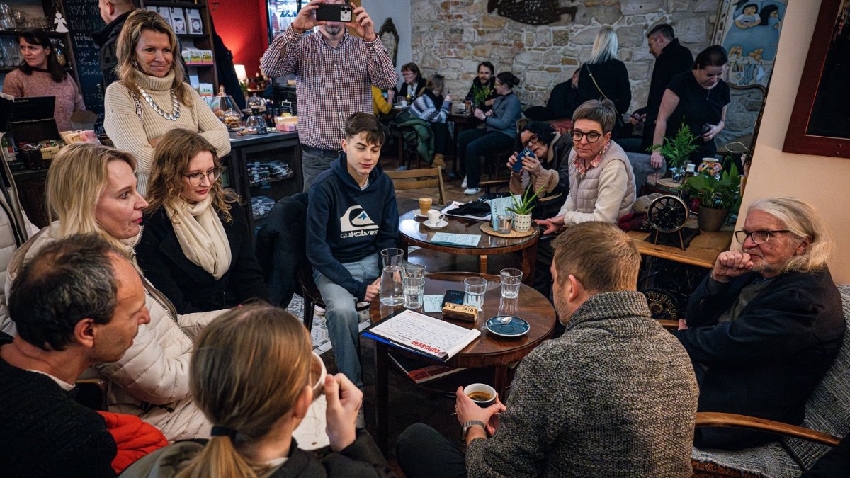 Vít Rakušan na setkání s příznivci v Brandýse nad Labem (20.1.2025)