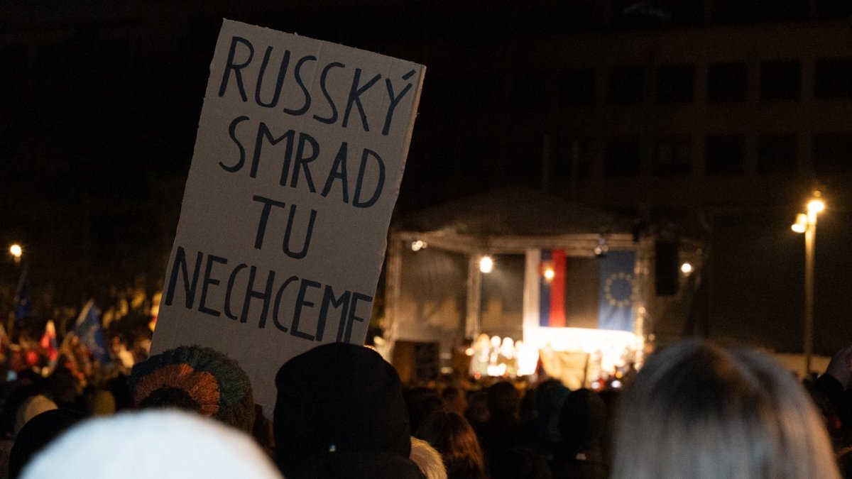 Protivládní protesty v Bratislavě (24.1.2025)