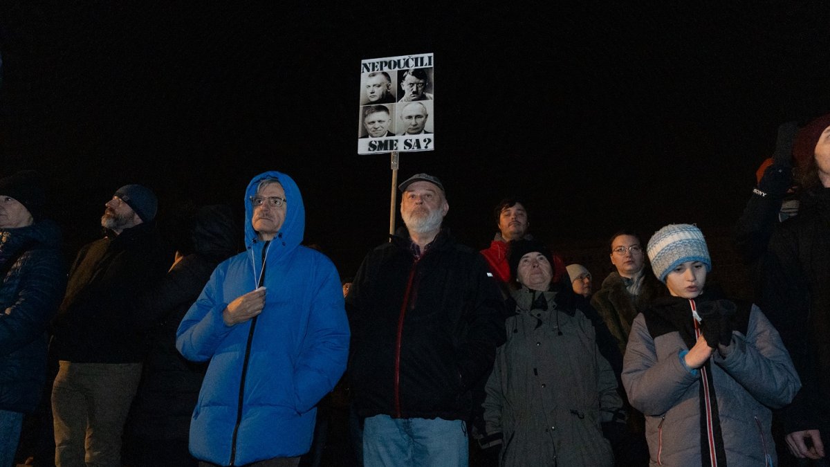 Protivládní protesty v Bratislavě (24.1.2025)