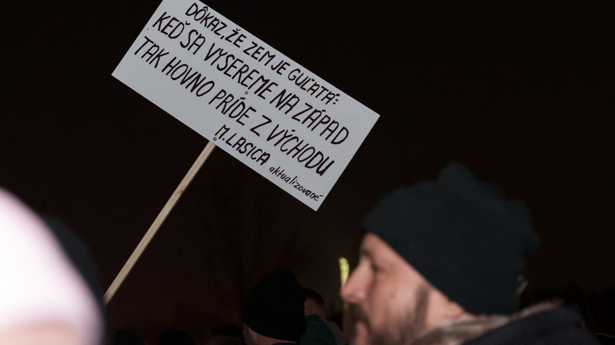 Protivládní protesty v Bratislavě (24.1.2025)