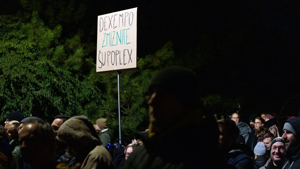 Protivládní protesty v Bratislavě (24.1.2025)