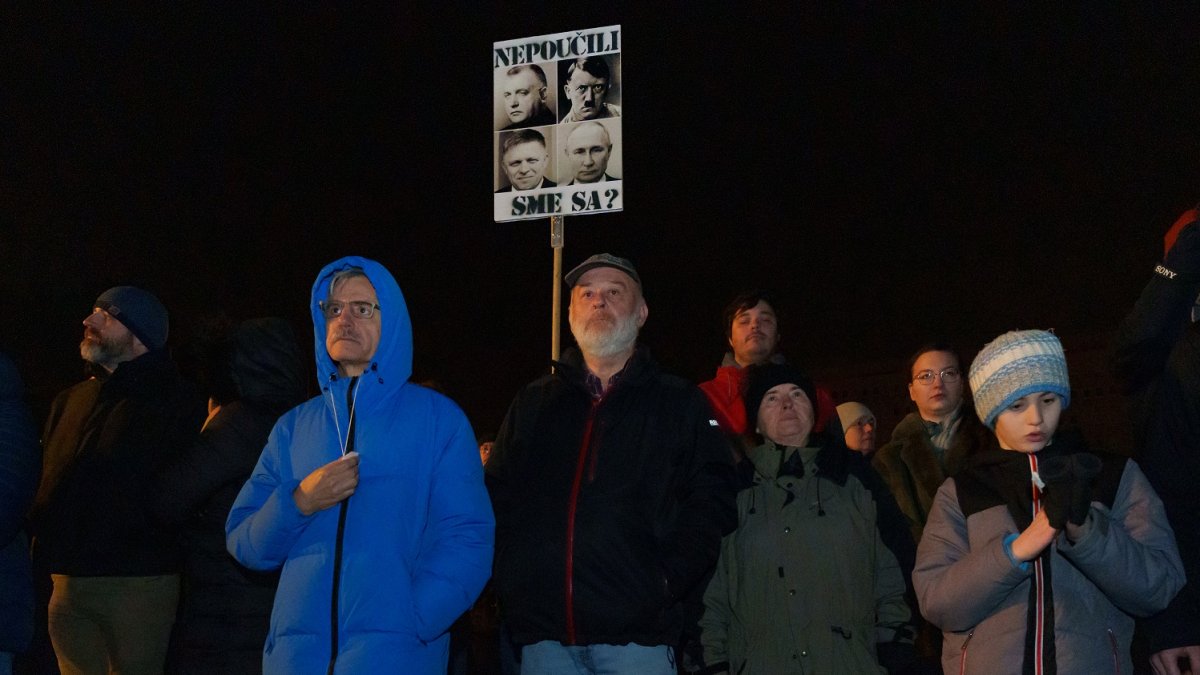 Protivládní protesty v Bratislavě (24.1.2025)