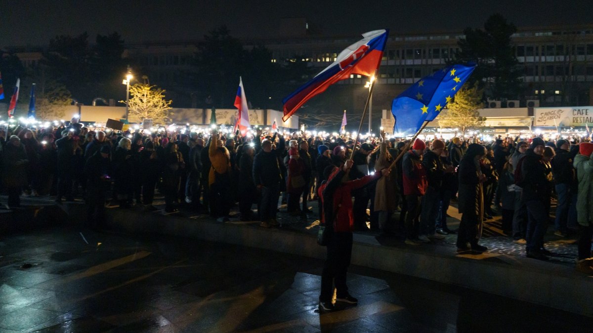 Protivládní protesty v Bratislavě (24.1.2025)