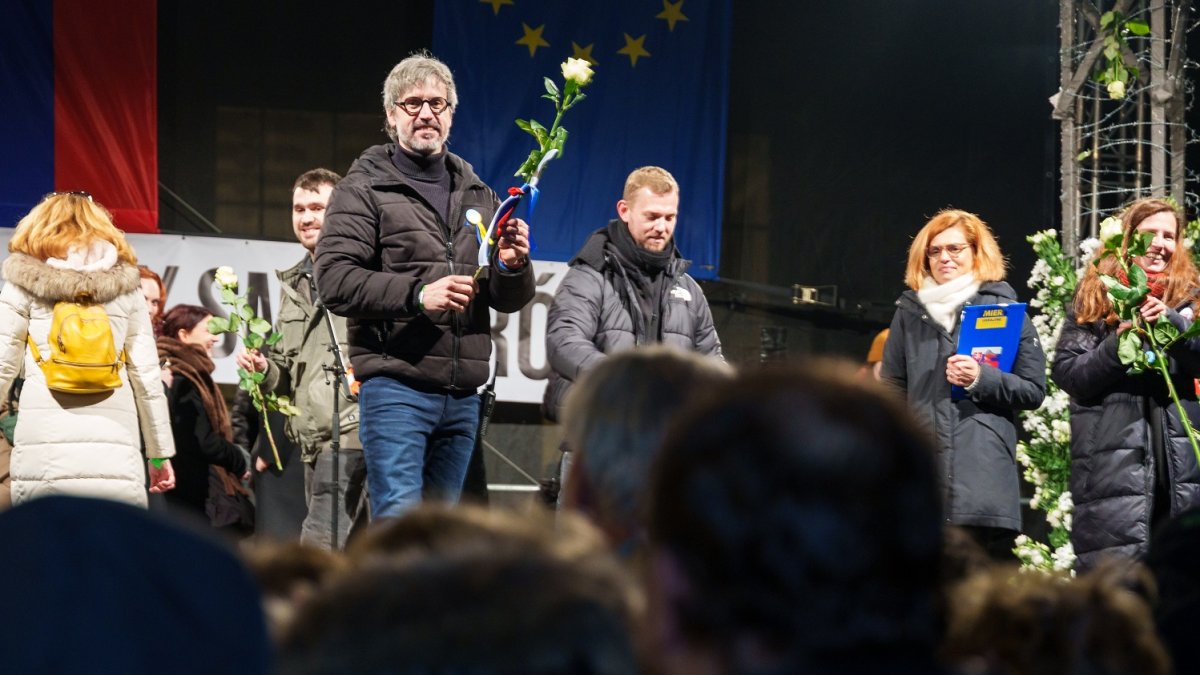 Protivládní protesty v Bratislavě (24.1.2025)