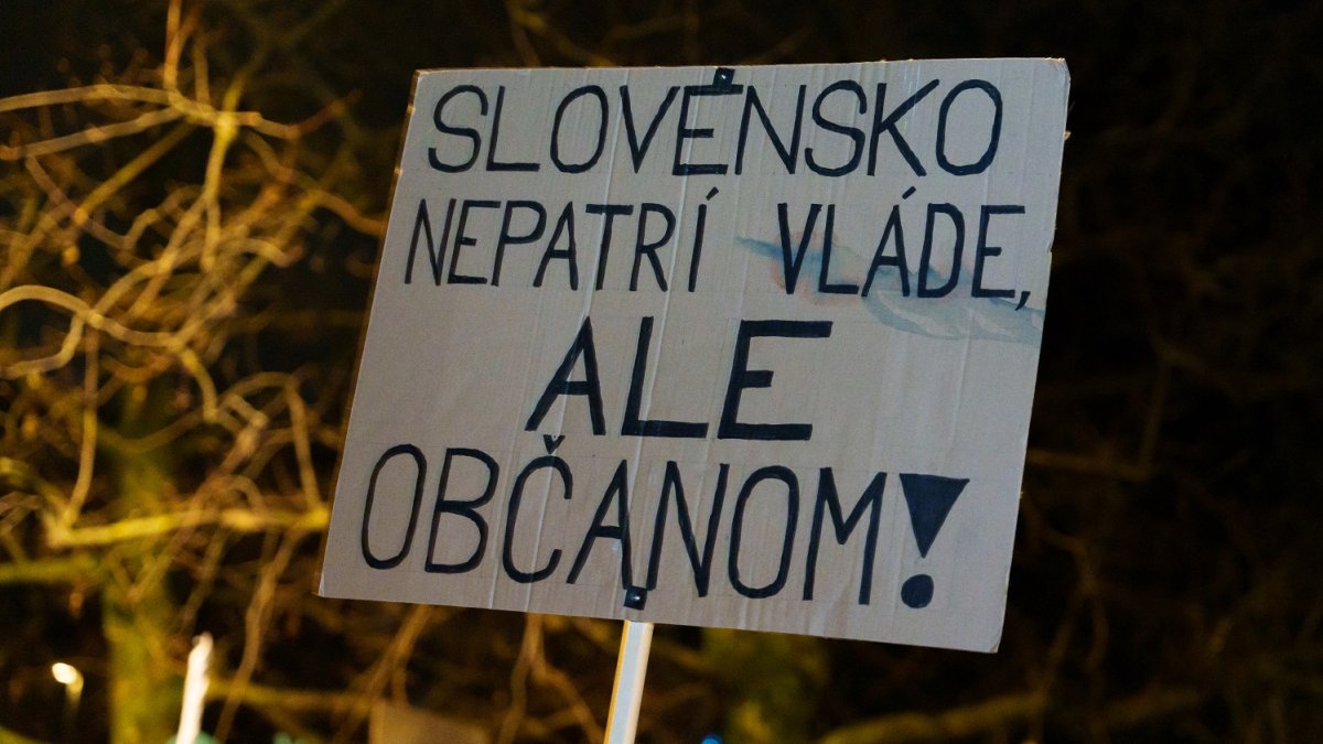 Protivládní protesty v Bratislavě (24.1.2025)