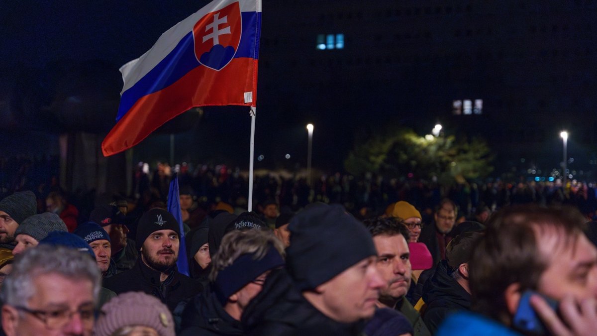 Protivládní protesty v Bratislavě (24.1.2025)