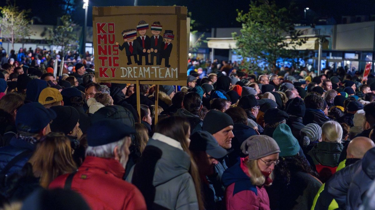 Protivládní protesty v Bratislavě (24.1.2025)
