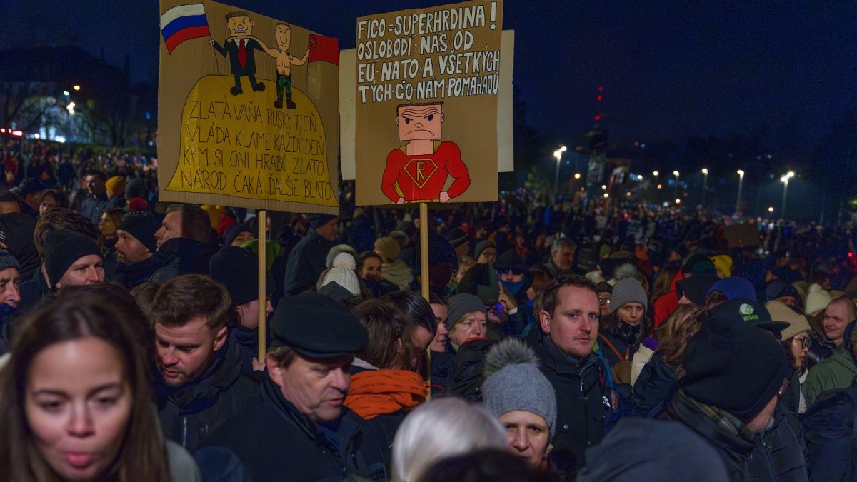 Protivládní protesty v Bratislavě (24.1.2025)