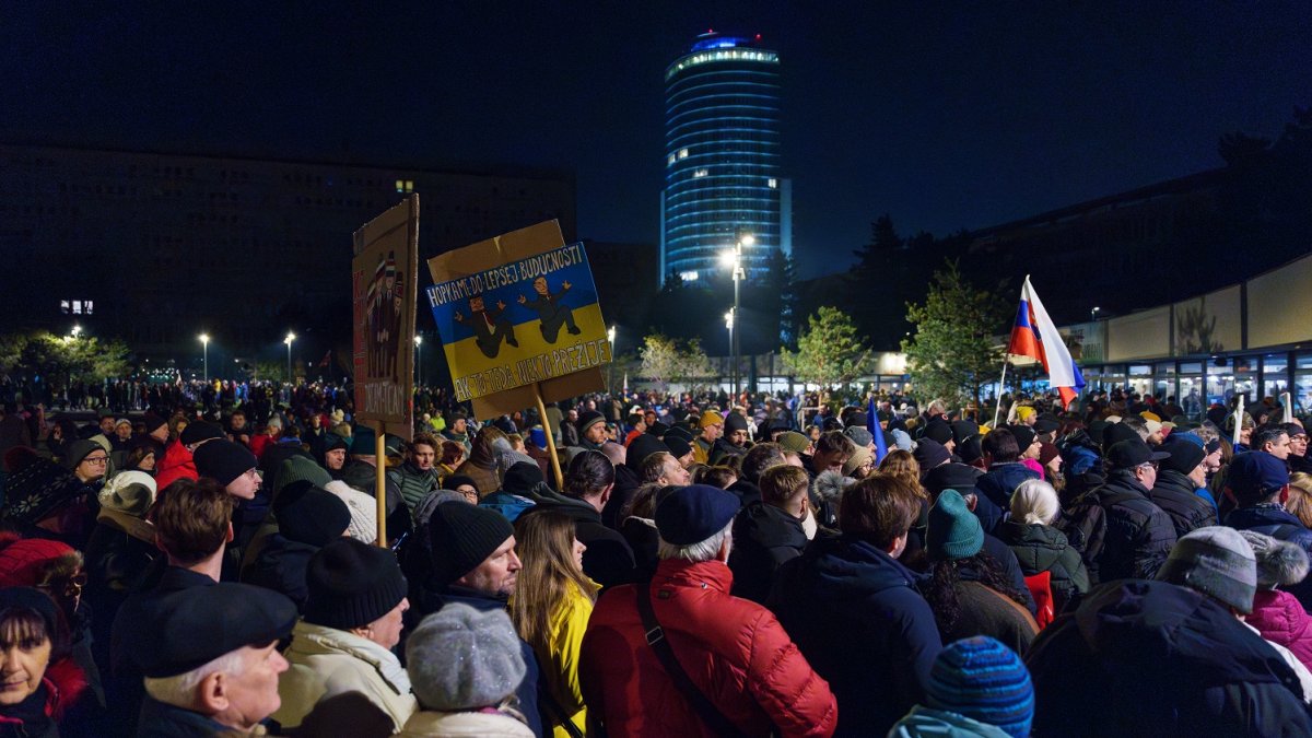 Protivládní protesty v Bratislavě (24.1.2025)