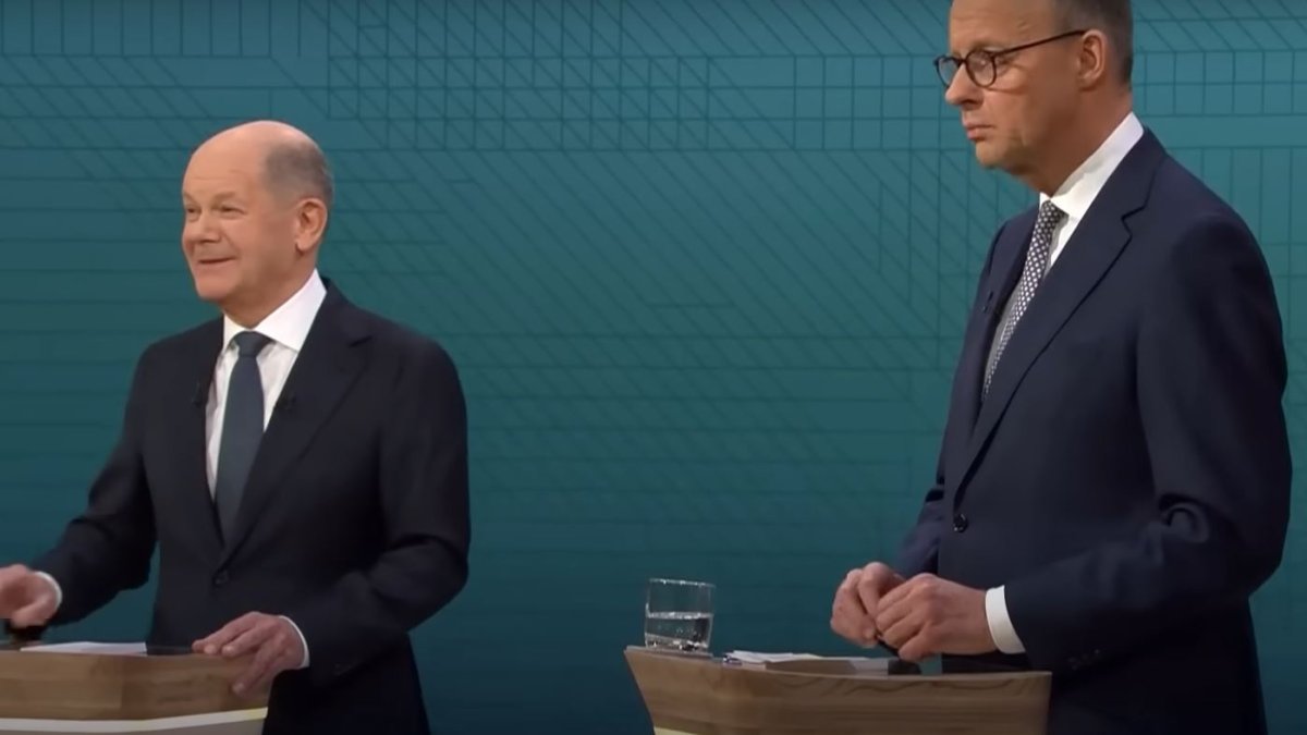 Olaf Scholz a Friedrich Merz