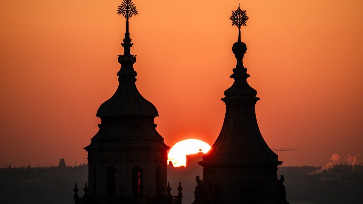 Mrazivé ráno v Praze