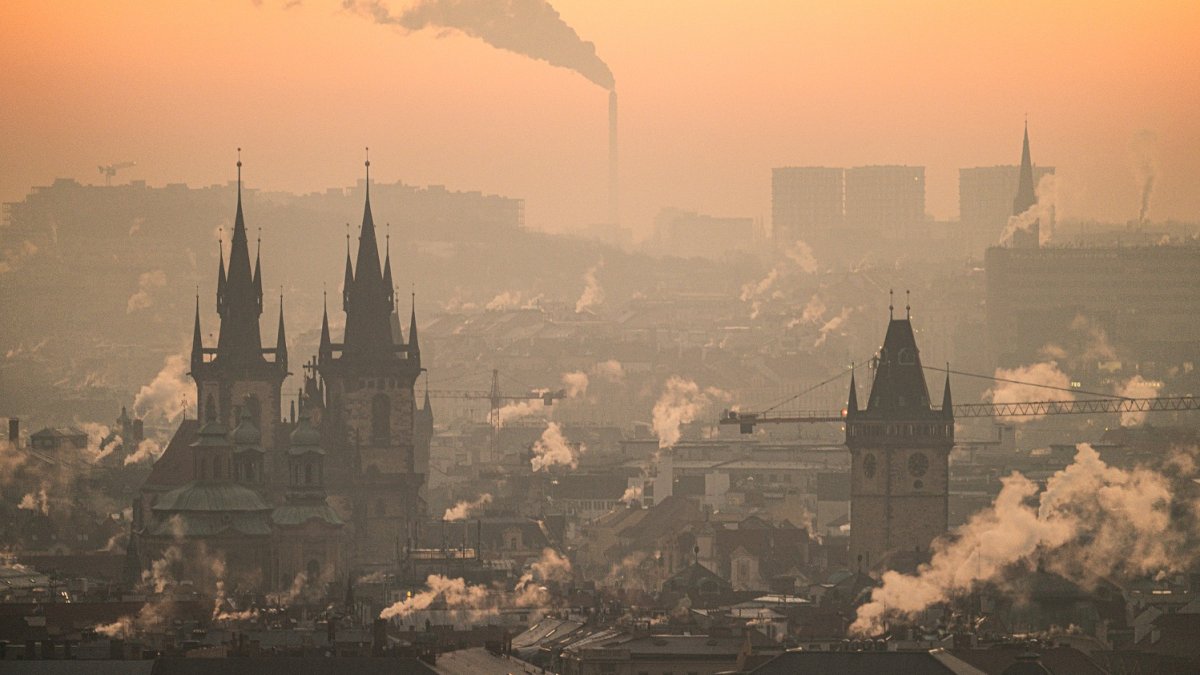Mrazivé ráno v Praze