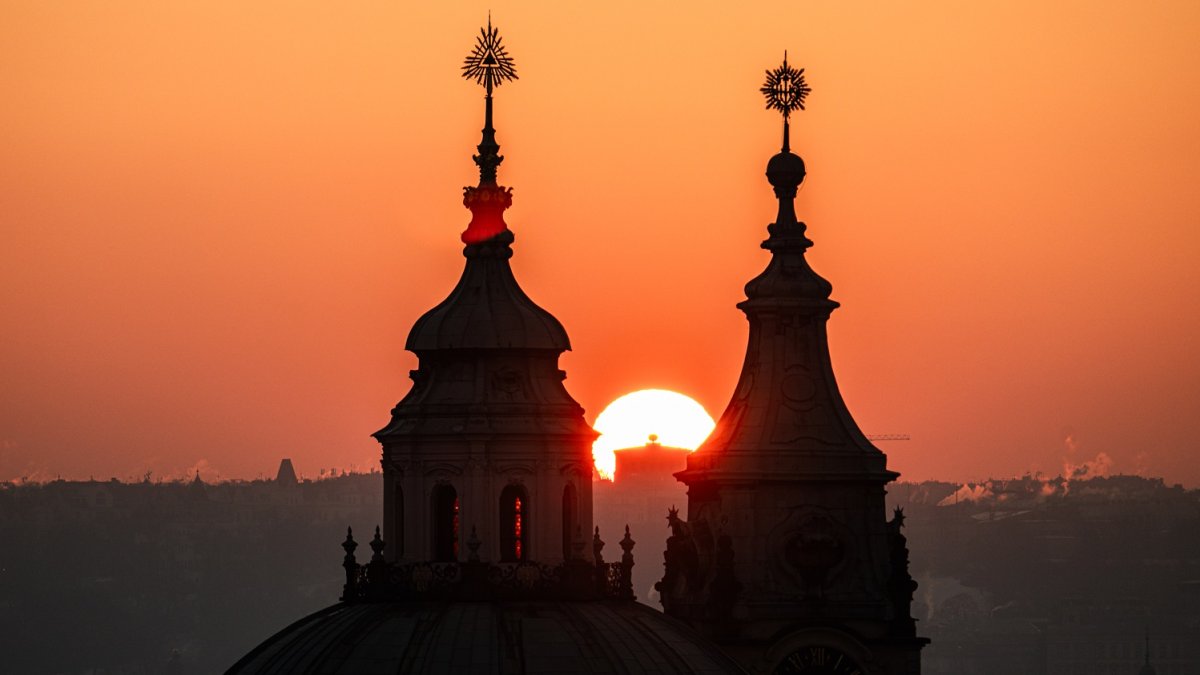 Mrazivé ráno v Praze