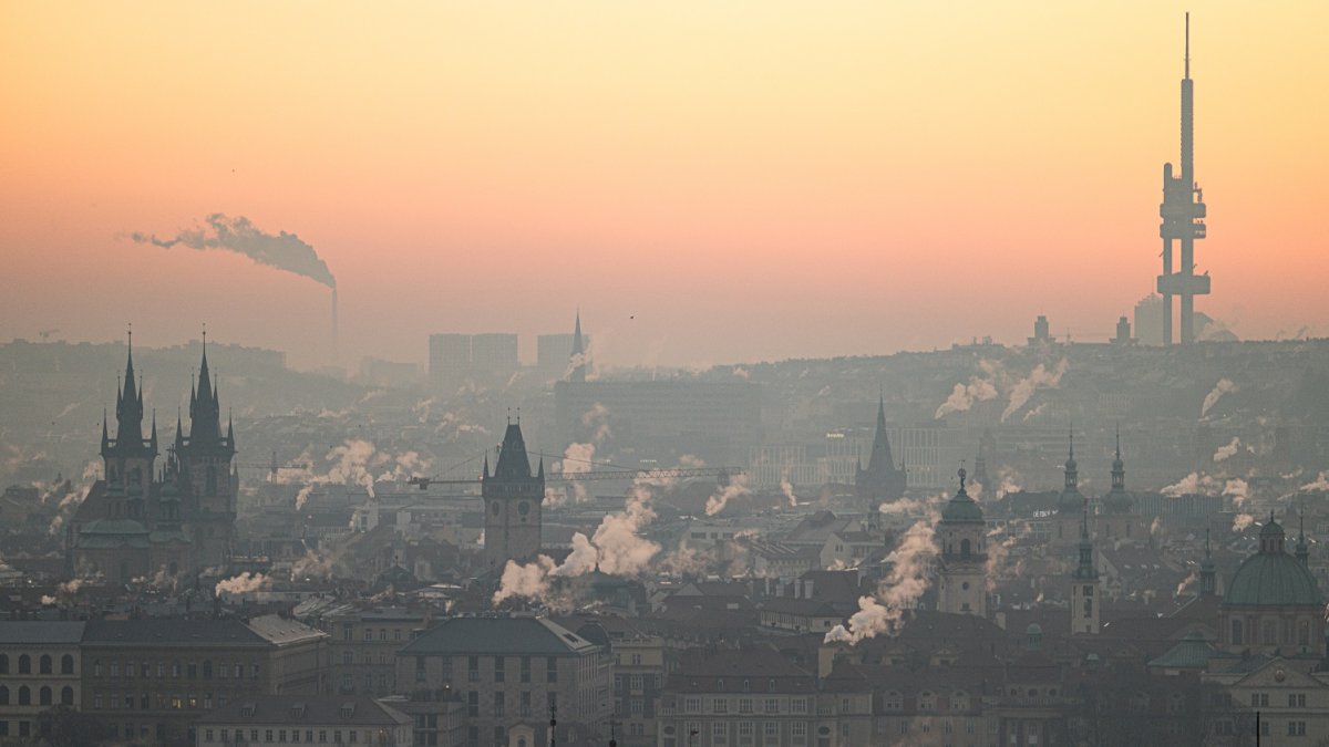 Mrazivé ráno v Praze
