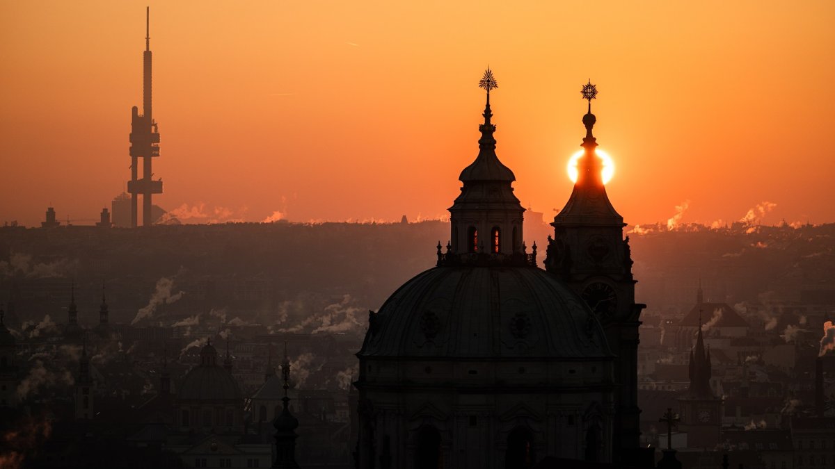 Mrazivé ráno v Praze