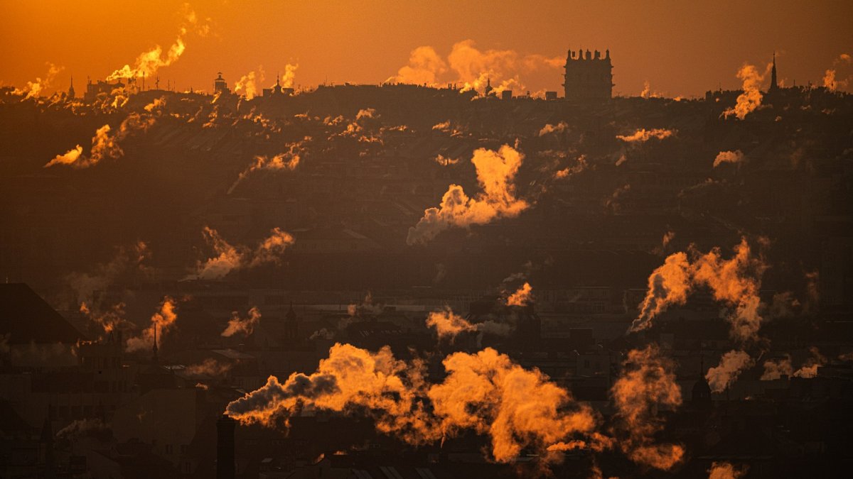 Mrazivé ráno v Praze