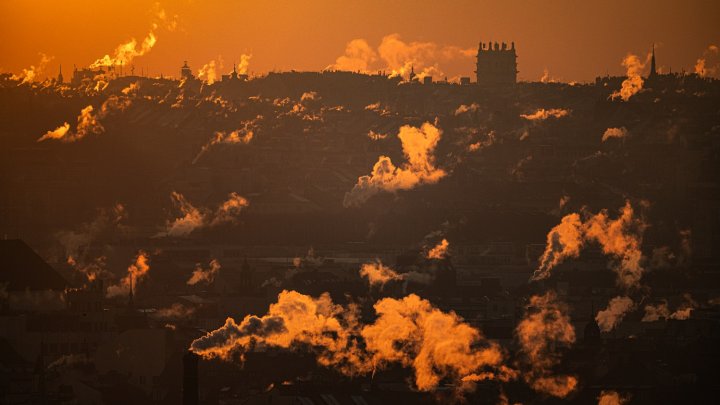 Mrazivé ráno v Praze