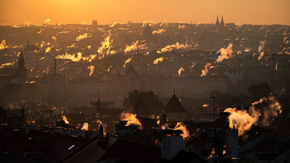 Mrazivé ráno v Praze