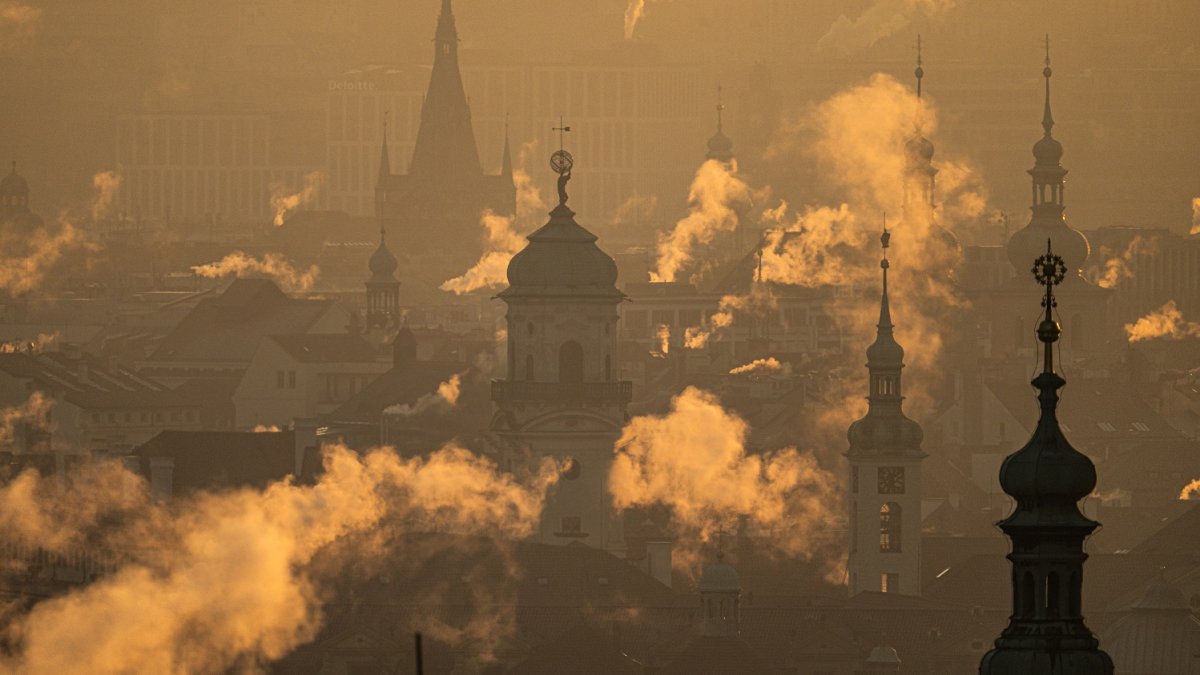 Mrazivé ráno v Praze
