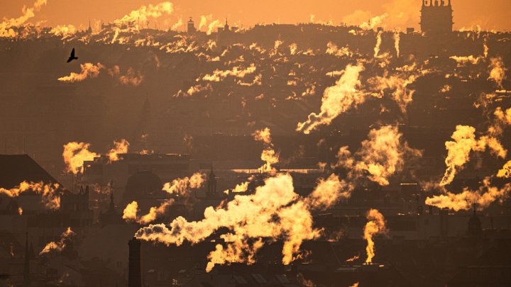 Mrazivé ráno v Praze