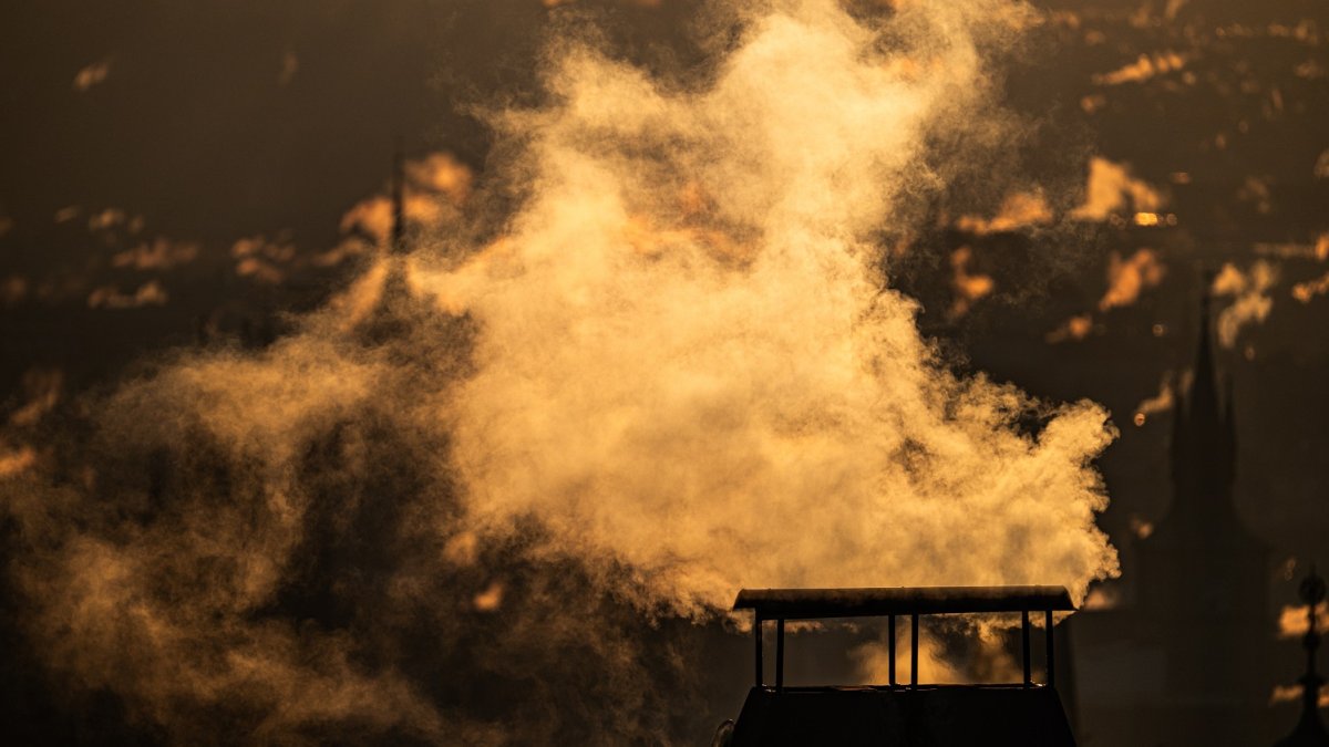 Mrazivé ráno v Praze