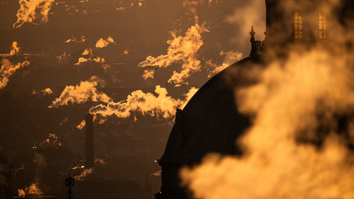 Mrazivé ráno v Praze